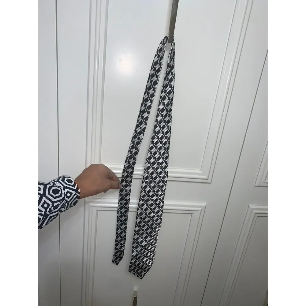 American Classics Black Geometric Silk Designer‎ Tie